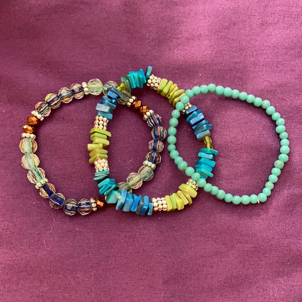 Stacked Beaded Bracelets Set NWOT